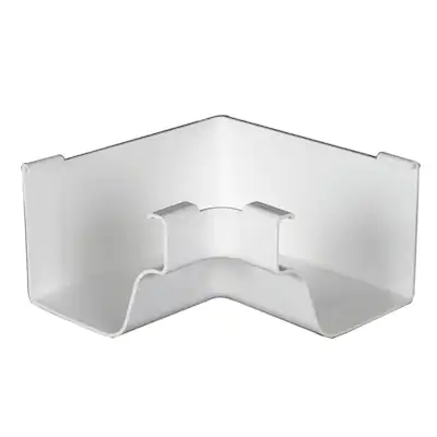 Amerimax Traditional 5-in x 6.25-in White K Style Gutter Inside Corner