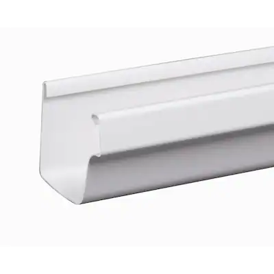 Amerimax Traditional 4.5-in x 120-in White K Style Gutter